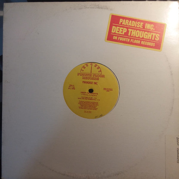 Paradise Inc. : Deep Thoughts (12")