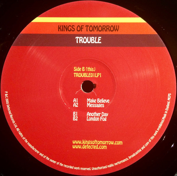 Kings Of Tomorrow : Trouble (Part One) (2x12", Album)