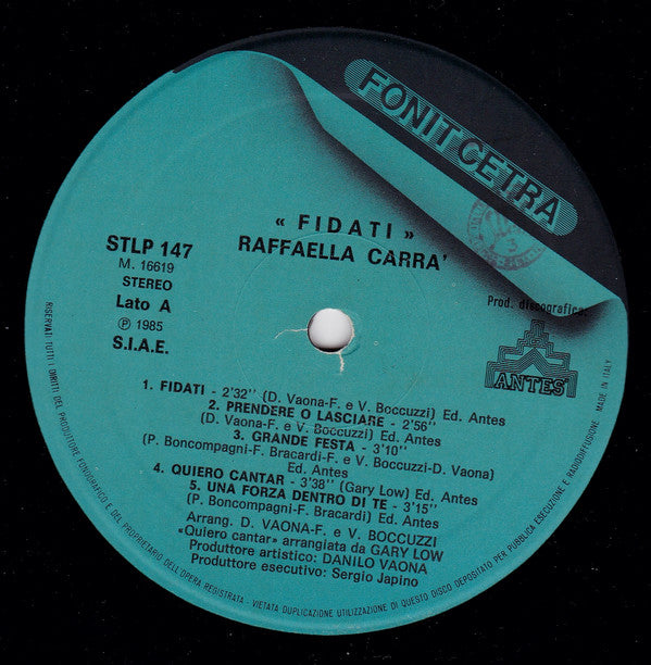 Raffaella Carrà : Fidati! (LP, Album)