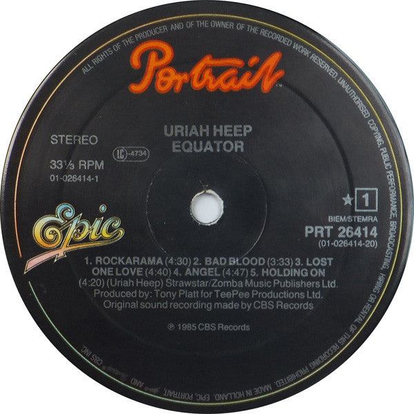 Uriah Heep : Equator (LP, Album)