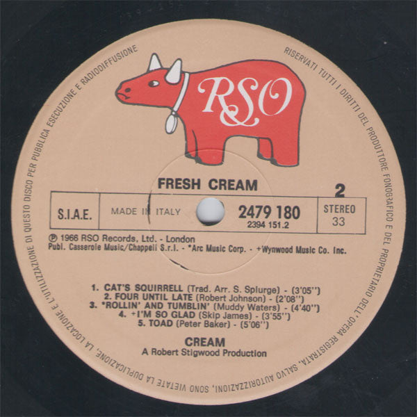 Cream (2) : Fresh Cream (LP, Album, RE)