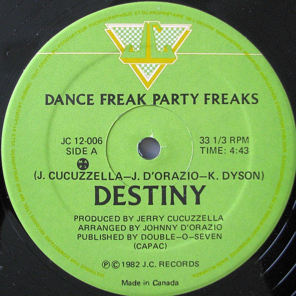 Destiny (79) : Dance Freak Party Freaks (12")