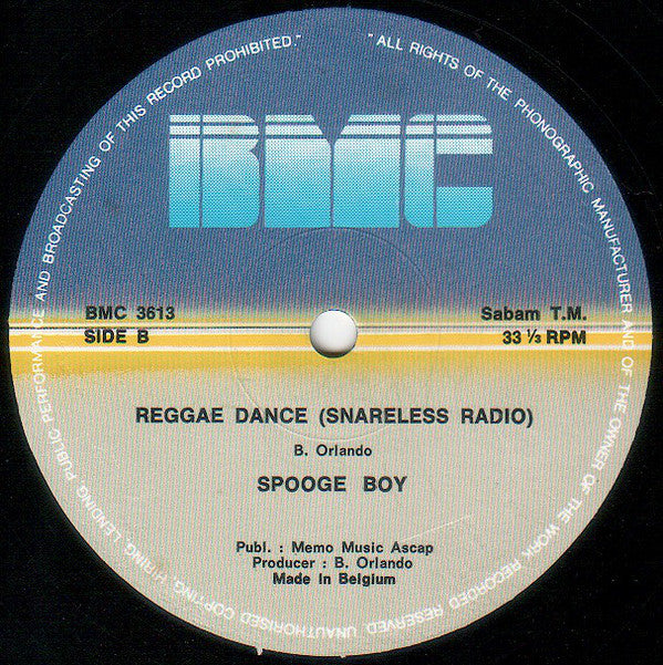 Spooge Boy : Reggae Dance (12", Single)