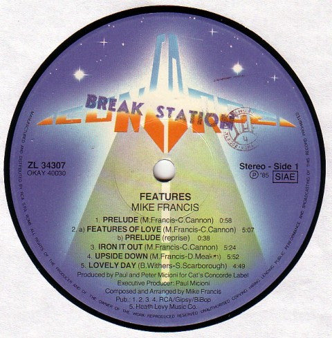 Mike Francis : Features (LP, Album)