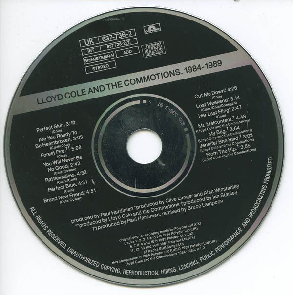 Lloyd Cole And The Commotions* : 1984-1989 (CD, Comp)