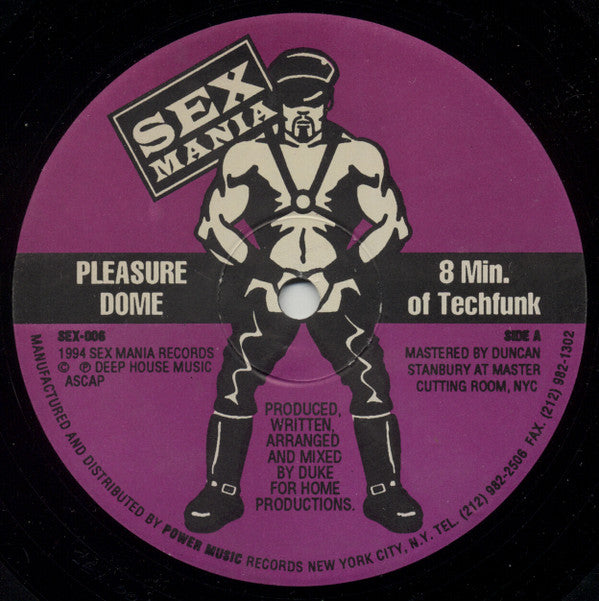 Pleasure Dome : 8 Min. Of Techfunk (12")