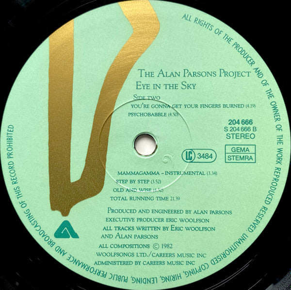 The Alan Parsons Project : Eye In The Sky (LP, Album)