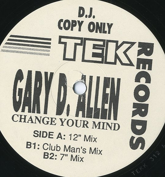 Gary D. Allen : Change Your Mind (12", Promo)