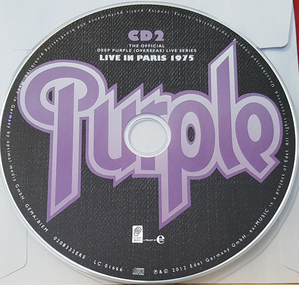 Deep Purple : Live In Paris 1975 (2xCD, Album, RE, RM, Dig)