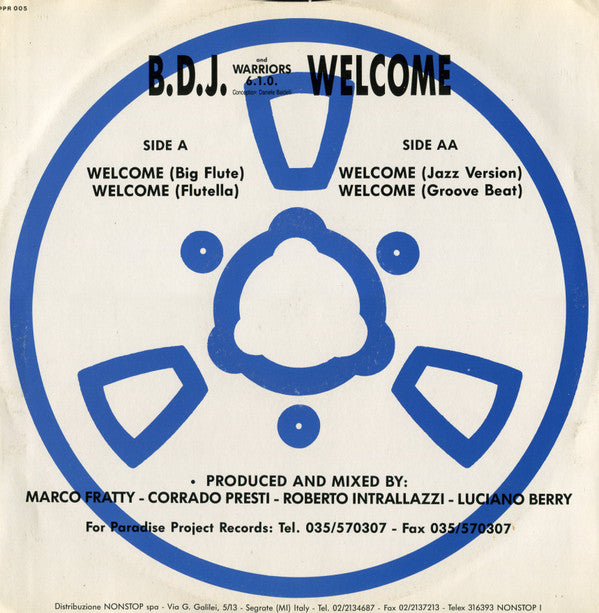 B.D.J. & Warriors 6.1.0. : Welcome (12")