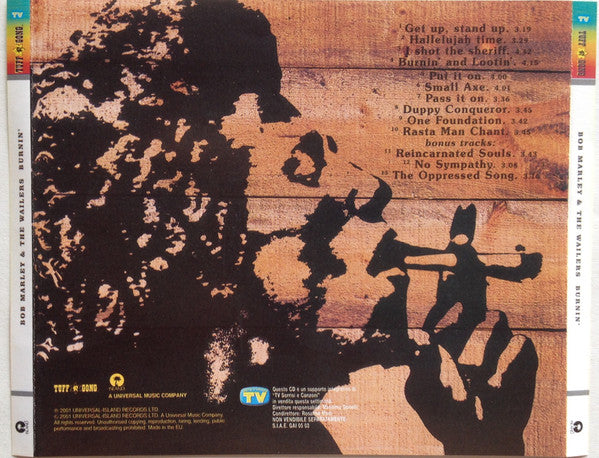 Bob Marley & The Wailers : Burnin' (CD, Album, RE, RM)