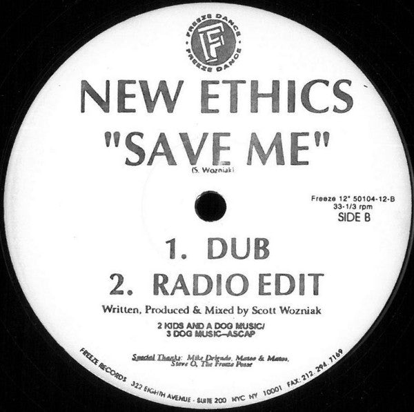 New Ethics : Save Me (12")