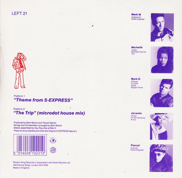 S'Express : Theme From S-Express / The Trip (Microdot House Mix) (7", Single)