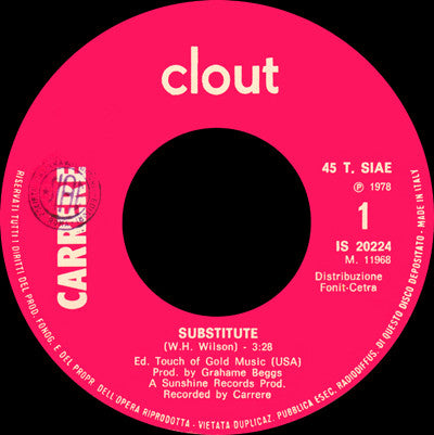 Clout : Substitute (7", Single)