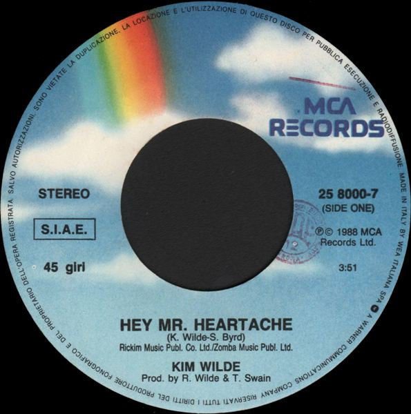 Kim Wilde : Hey Mister Heartache (7")