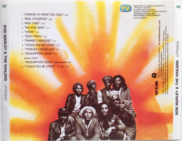 Bob Marley & The Wailers : Uprising (CD, Album, RE, RM)