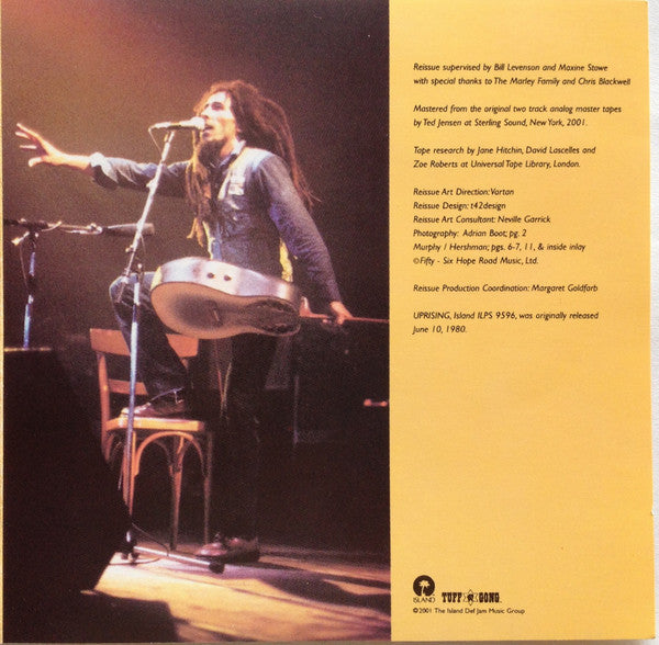 Bob Marley & The Wailers : Uprising (CD, Album, RE, RM)