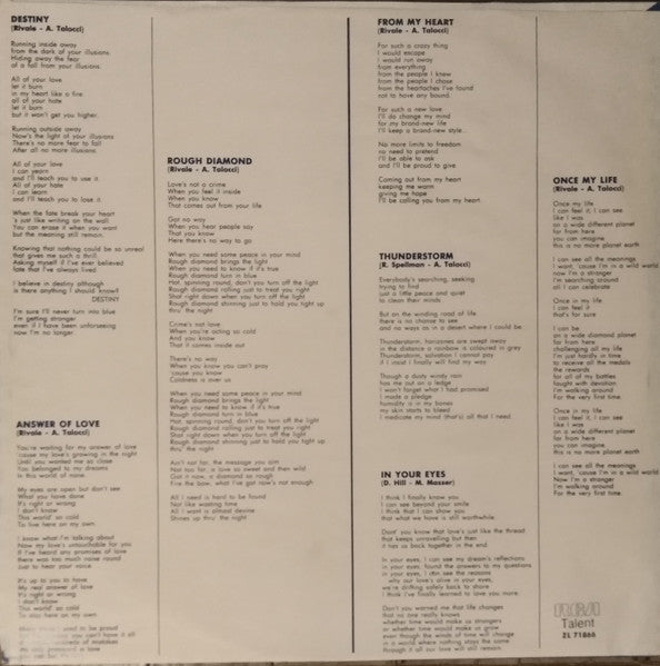 Rivale* : Destiny (LP, Album)