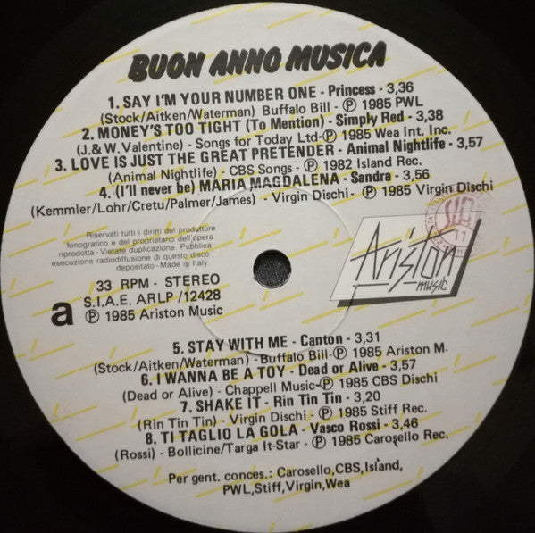 Various : Buon Anno Musica (LP, Comp)