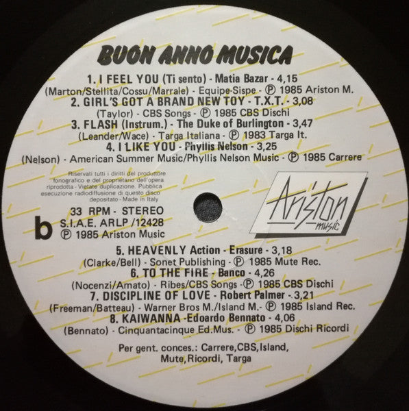 Various : Buon Anno Musica (LP, Comp)