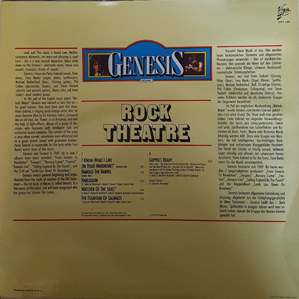 Genesis : Rock Theatre (LP, Comp, RE)