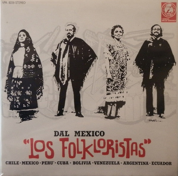 Los Folkloristas : Dal Mexico (LP, Album, Gat)