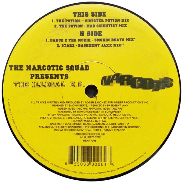 The Narcotic Squad : The Illegal E.P. (12", EP)