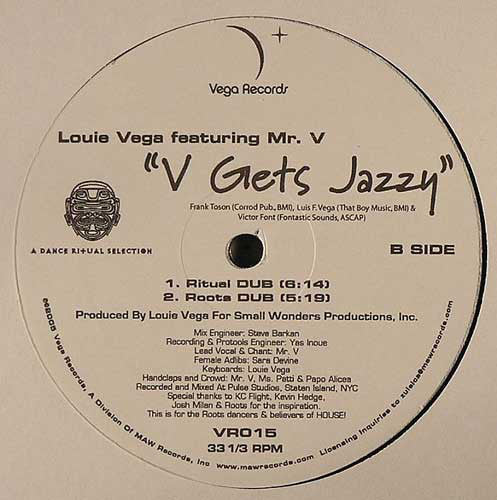 Louie Vega Featuring Mr. V (4) : V Gets Jazzy (12")