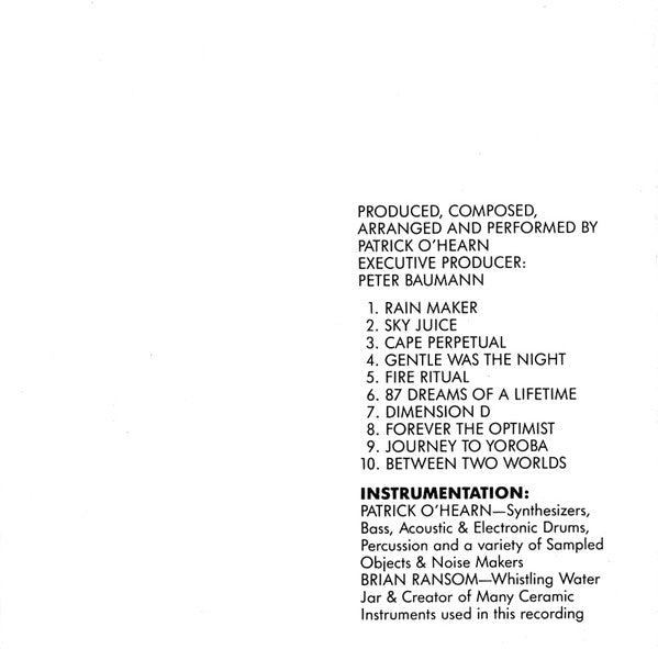 Patrick O'Hearn : Between Two Worlds (CD, Album)