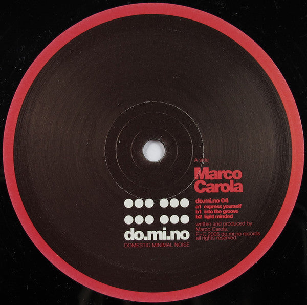 Marco Carola : do.mi.no 04 (12")