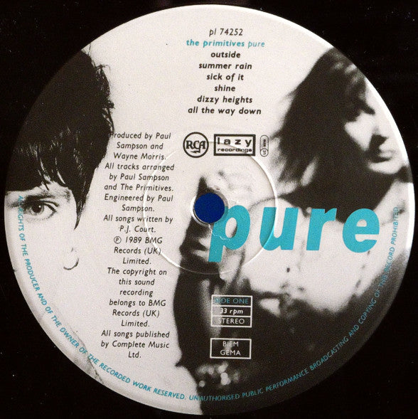 The Primitives : Pure (LP, Album)
