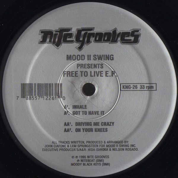 Mood II Swing : Free To Live E.P. (12", EP)