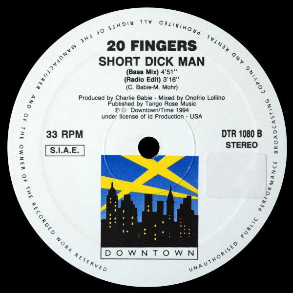 20 Fingers : Short Dick Man (12")