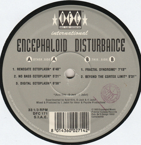 Encephaloïd Disturbance : Ectoplasm (12")