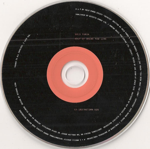 Gold Panda : Half Of Where You Live (CD, Album)