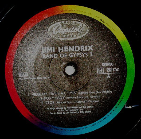 Jimi Hendrix : Band Of Gypsys 2 (LP, Album)