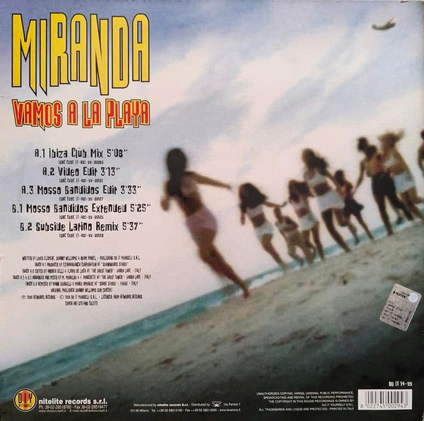 Miranda (5) : Vamos A La Playa (12", Pic)