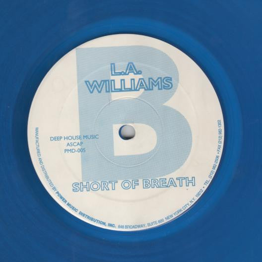 L.A. Williams : Short Of Breath (12", Blu)