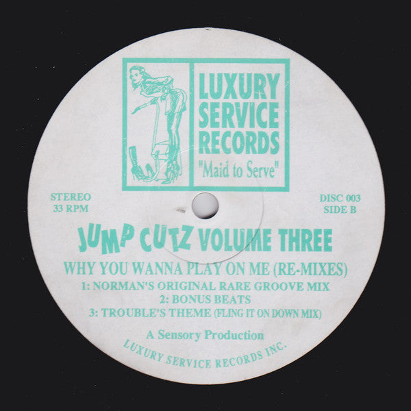 Jump Cutz : Jump Cutz Volume Three (12")