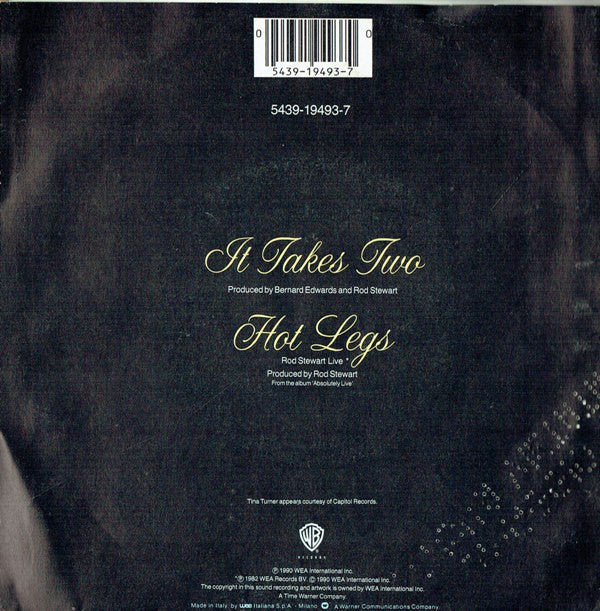 Rod Stewart & Tina Turner : It Takes Two (7")