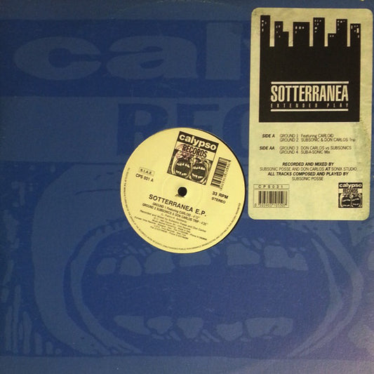 Subsonic Posse* & Don Carlos : Sotterranea E.P. (12", EP)