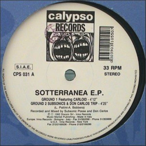 Subsonic Posse* & Don Carlos : Sotterranea E.P. (12", EP)