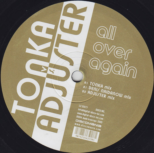 Tonka* Vs. Adjuster : All Over Again (12")