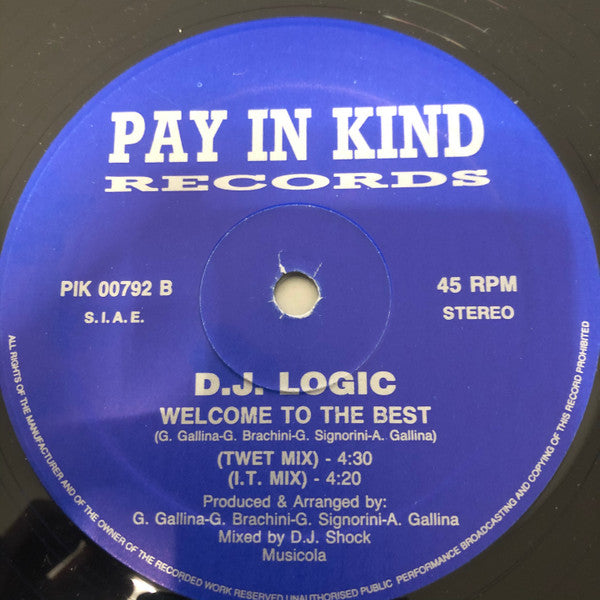 DJ Logic (2) : Welcome To The Best (12")