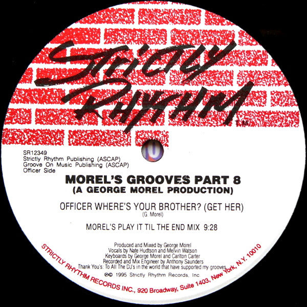 George Morel : Morel's Grooves Part 8 (12")