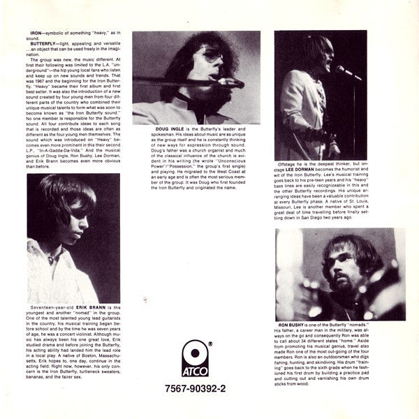 Iron Butterfly : In-A-Gadda-Da-Vida (CD, Album, RE)