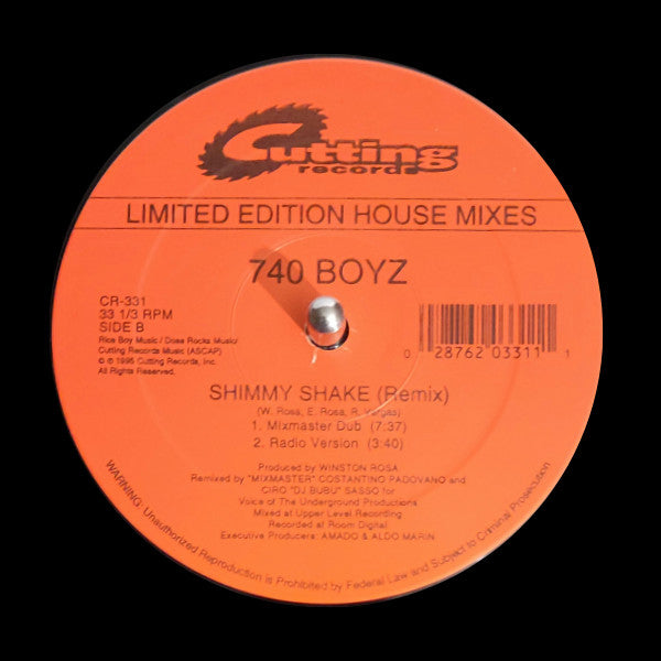 740 Boyz : Shimmy Shake (Remix) (12")