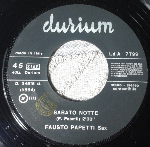 Fausto Papetti : Il Primo Appuntamento (7")