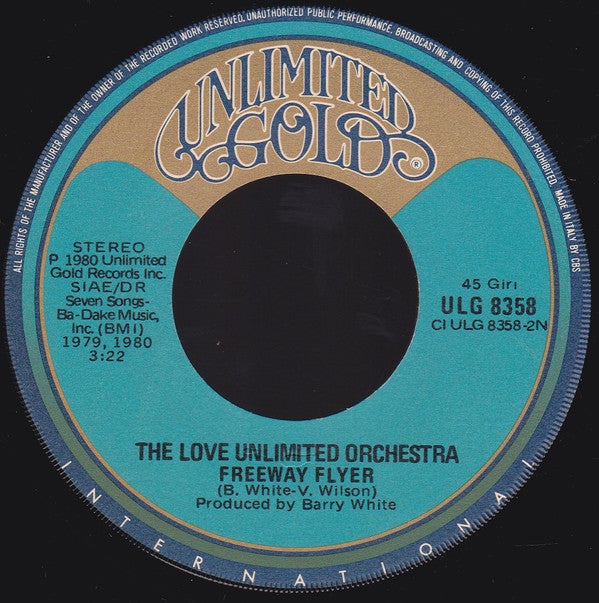 Love Unlimited Orchestra : Young America  (7", Single)