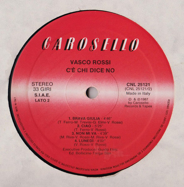 Vasco Rossi : C'è Chi Dice No (LP, Album)